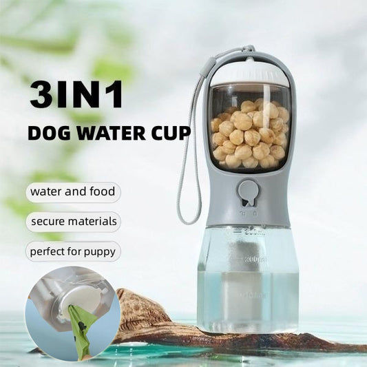 HappyPaMs™ - Portable Dog Cup 3 in 1, 300ml + 100ml